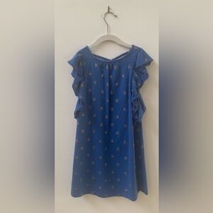 Tea Collection Blue Dress
Blue with gold sand dollar design